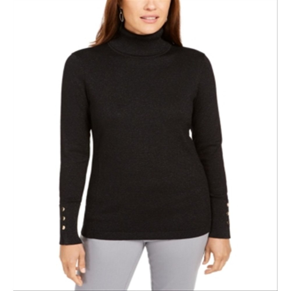 NWOT JM Collection Navy Blue Turtleneck Sweater